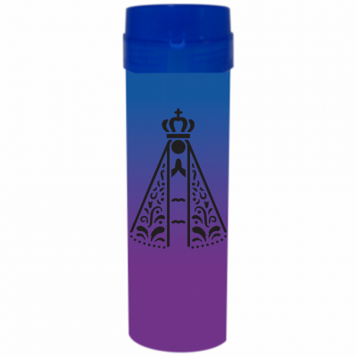 Coqueteleira Nossa Senhora Jateado Bicolor Azul x Roxo 480ml