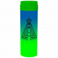 Coqueteleira Nossa Senhora Jateado Bicolor Azul x Verde 480ml