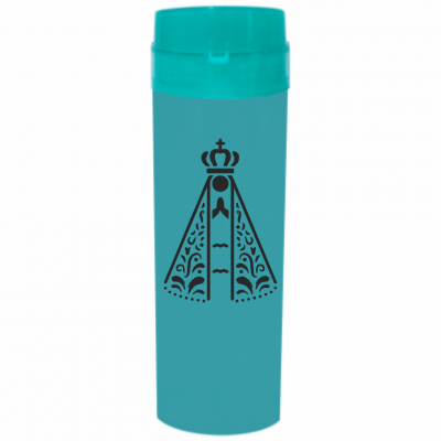 Coqueteleira Nossa Senhora Jateado Fosco Azul Tiffany 480ml