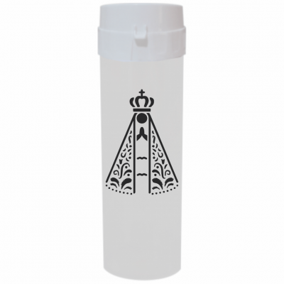 Coqueteleira Nossa Senhora Jateado Fosco Branco 480ml