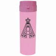 Coqueteleira Nossa Senhora Jateado Fosco Rosa Bebê 480ml