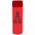 Coqueteleira Nossa Senhora Jateado Fosco Vermelho 480ml