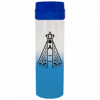 Coqueteleira Nossa Senhora Jateado Azul Bebê 480ml