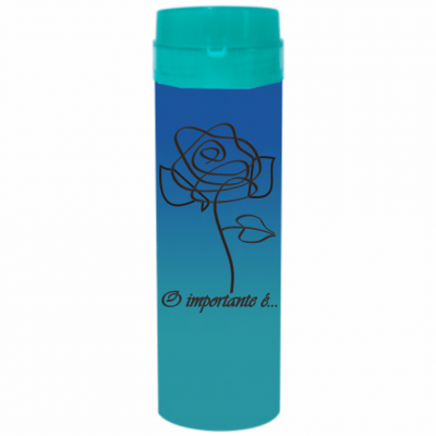 Coqueteleira O Importante e a Rosa Bicolor Azul Royal x Azul Tiffany 480ml