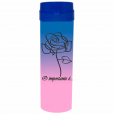 Coqueteleira O Importante e a Rosa Bicolor Azul x Rosa Bebê 480ml