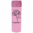 Coqueteleira O Importante e a Rosa Jateado Fosco Rosa Bebê 480ml