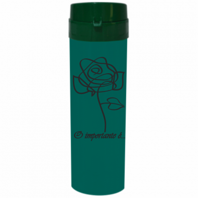 Coqueteleira O Importante e a Rosa Jateado Fosco Verde Escuro 480ml