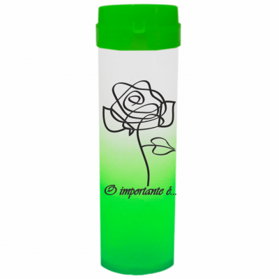 Coqueteleira O Importante e a Rosa Jateado Verde 480ml