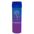 Coqueteleira O Importante e a Rosa Bicolor Azul Royal x Roxo Fluor 480ml