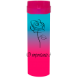 Coqueteleira O Importante e a Rosa Bicolor Azul Tiffany x Rosa Fluor 480ml