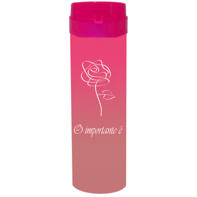 Coqueteleira O Importante e a Rosa Bicolor Rosa Fluor x Rose Gold 480ml