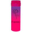 Coqueteleira O Importante e a Rosa Jateado Bicolor Roxo Fluor x Rosa Fluor 480ml