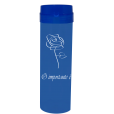 Coqueteleira O Importante e a Rosa Jateado Fosco Azul Royal 480ml