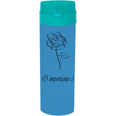 Coqueteleira O Importante e a Rosa Jateado Fosco Azul Tiffany 480ml