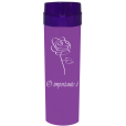 Coqueteleira O Importante e a Rosa Jateado Fosco Roxo Fluor 480ml