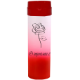 Coqueteleira O Importante e a Rosa Jateado Vermelho Fluor 480ml