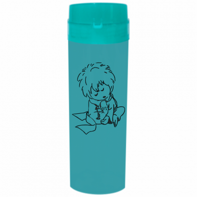 Coqueteleira Pequeno Príncipe 2 Jateado Fosco Azul Bebê 480ml