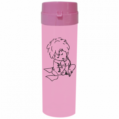 Coqueteleira Pequeno Príncipe 2 Jateado Fosco Rosa Bebê 480ml