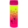 Coqueteleira Pequeno Príncipe Jateado Bicolor Amarelo Fluor x Rosa Fluor 480ml