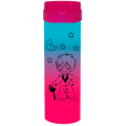 Coqueteleira Pequeno Príncipe Jateado Bicolor Azul Tiffany x Rosa Fluor 480ml