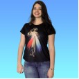 Camisa Jesus Misericordioso Preta