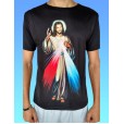 Camisa Jesus Misericordioso Preta