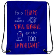 Mochila Foi o Tempo Oxford Azul Royal