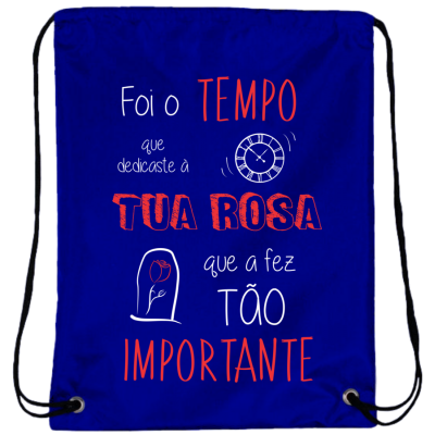 Mochila Foi o Tempo Oxford Azul Royal