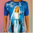 Camisa Nossa Senhora das Graças Azul Frente Total