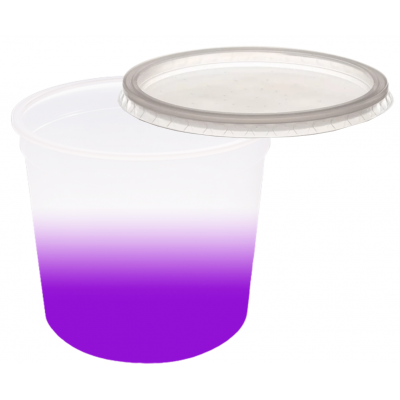 Pote Descartável 750 ml Jateado Roxo Fluor Personalizado