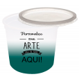 Pote Descartável 750 ml Jateado Verde Escuro Personalizado