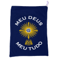 Sacolinha Meu Deus Meu Tudo Azul Marinho