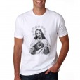 Camisa Sagrado Coração De Jesus Prateado