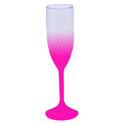 Taça de Champanhe Jateada Rosa