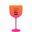 Taça Gin Bicolor Laranja e Rosa