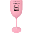 Taça de Vinho Rosa Bebê