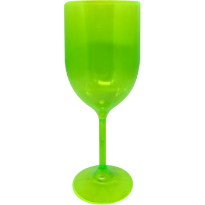 Taça de Vinho Verde Neon